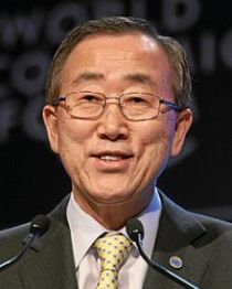 Citation de Ban Ki-Moon : "Youth should be given a chance to take an active part in the decision-making of local, national and global levels."